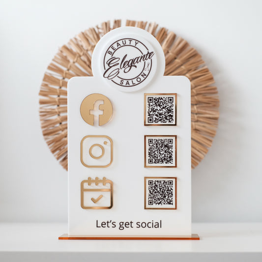 Social Bord - 3 QR Codes